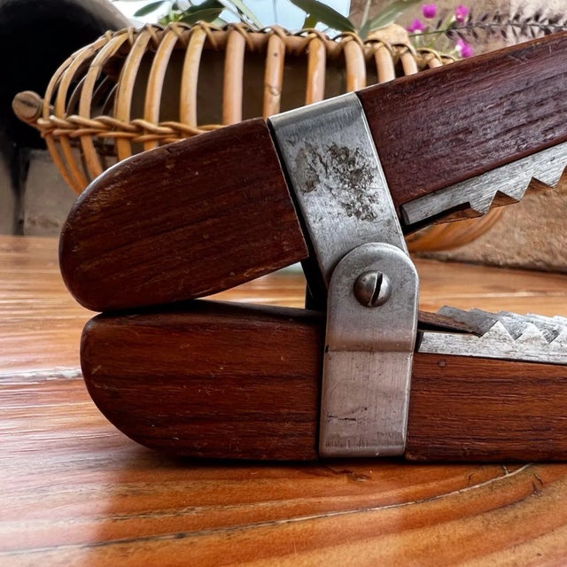 1960s 1960s Modern Teakwood Metal Nutcracker by Söwe Konst Sweden For Sale - Image 5 of 8