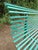 Corrugated Metal Garden Bench, 1930s For Sale - Image 10 of 16