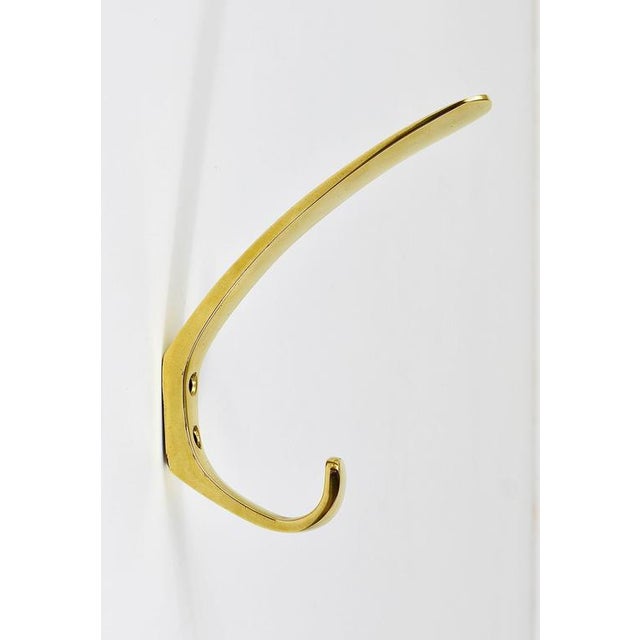 1950s Mid-Century Austrian Wall Coat Hook in Brass by Hertha Baller, 1950s For Sale - Image 5 of 10