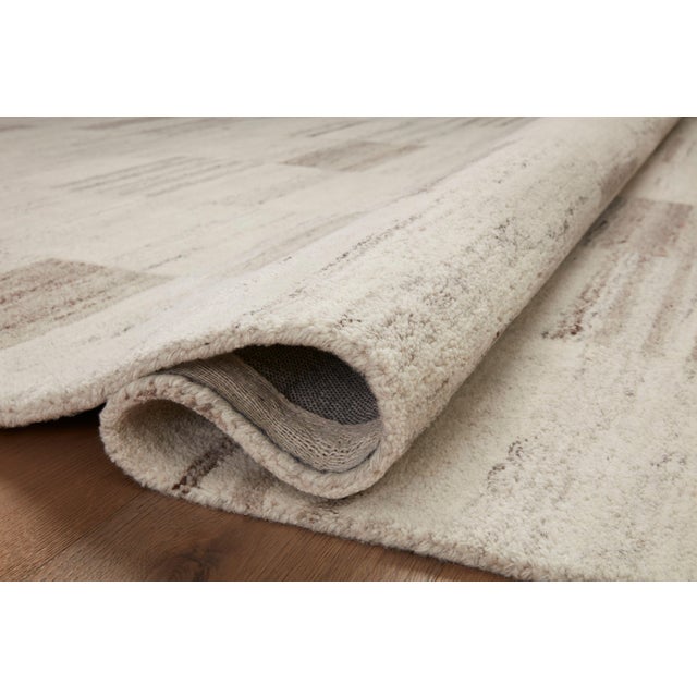 Contemporary Amber Lewis x Loloi Rocky Ivory / Dove 9'-3" x 13' Area Rug For Sale - Image 3 of 6
