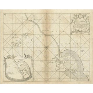 Coast of Northumberland in England including Holy and Farne Islands, 1693 For Sale