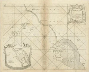 Coast of Northumberland in England including Holy and Farne Islands, 1693