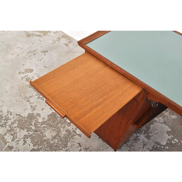 Mid-Century Modern Magic Oak Desk, 1950s For Sale - Image 10 of 18