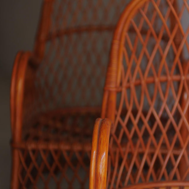 Italian Wicker Armchairs from Gervasoni, 1970s, Set of 2 For Sale - Image 17 of 18