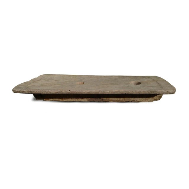 Vintage X-Large Original Indian Wood Naga Table For Sale - Image 4 of 12