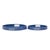 Kenneth Ludwig Chicago Saint Tropez Round Tray Set of 2 - Classic Navy For Sale - Image 4 of 10