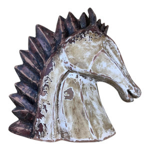 Mid -20th Century Terracotta Horse Head 19” W X 19”w X 8”d