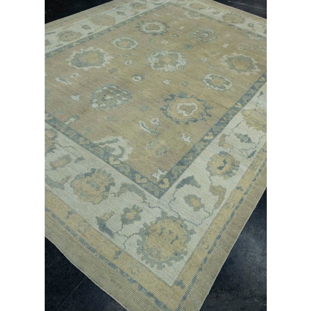 Turkish Turkish Oushak Rug 8'8" x 11'7" #18608 For Sale - Image 3 of 8