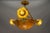 French Neoclassical Style Amber Alabaster and Frosted Glass Chandelier, 1920 For Sale - Image 4 of 18