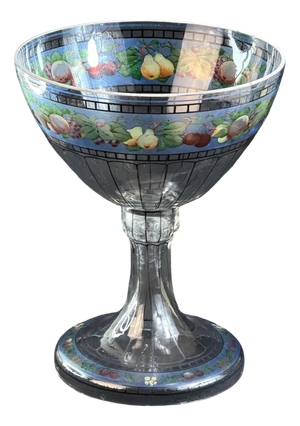 Enamelled Glass Liqueur Compote, 1890s