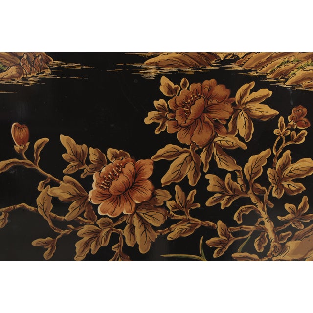 Drexel Heritage Avenue Chinoiserie King Side Bed Headboard For Sale In Philadelphia - Image 6 of 15