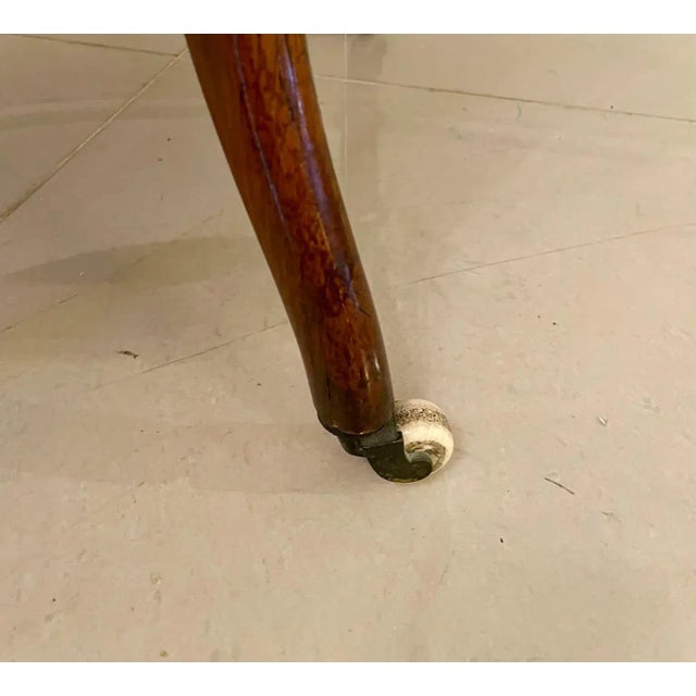 19th Century Victorian Carved Walnut Lady's Chair For Sale - Image 6 of 8