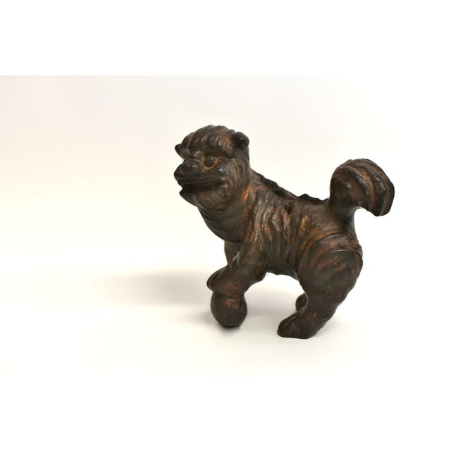 Brown 19th Century Foo Dog Whole Root Rustic Country Folk Art For Sale - Image 8 of 12