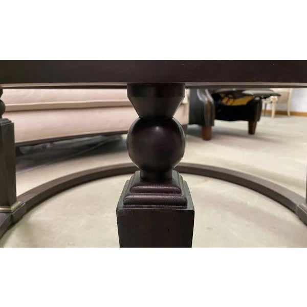 Henredon Furniture Acquisitions Round Glass Top Coffee Table Chairish