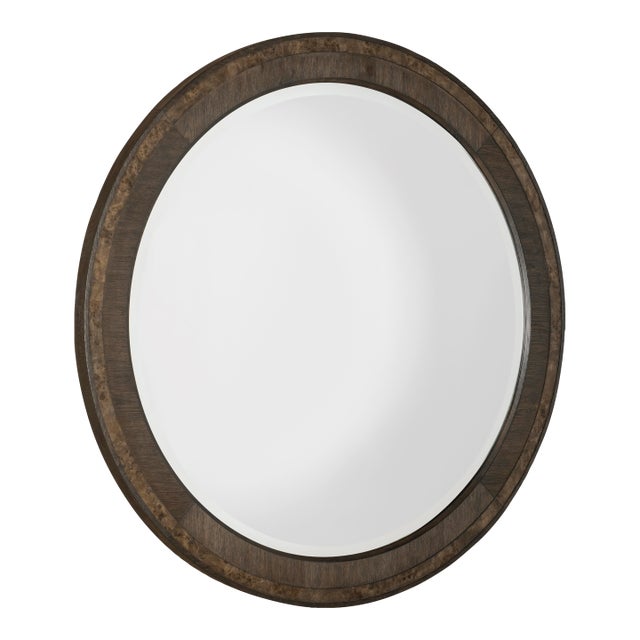 Century Furniture Monterey Round Mirror - Hawthorne Dark For Sale