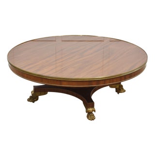 Vintage Circular Coffee Table in Mahogany, 1920s For Sale