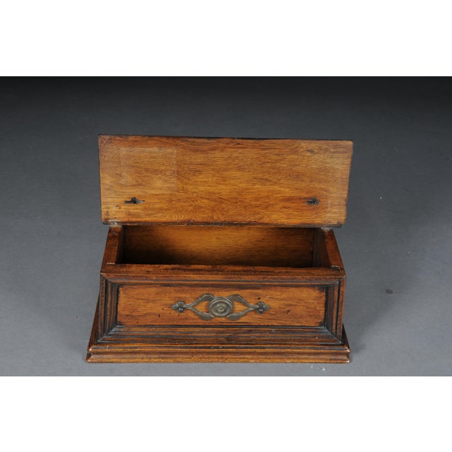 19th Century German Oak Letter Casket For Sale - Image 9 of 18
