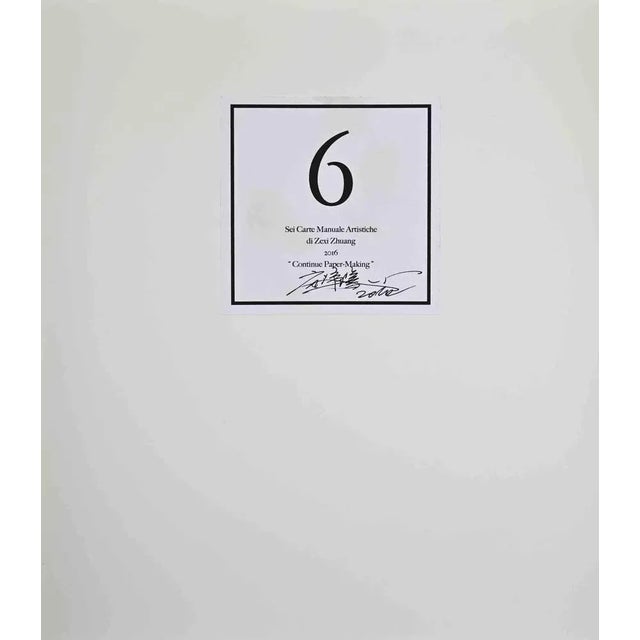 Zexi Zhuang, Continue Paper-Making, Original Painting, 2016 For Sale - Image 3 of 11