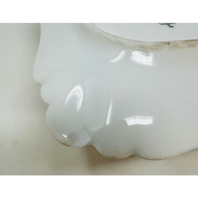 Antique Haviland Limoges Gravy Boat With Attached Underplate, Schleiger 222 Pink Cherry Blossom Floral Pattern, 1876-1889 H&Co/L Mark For Sale - Image 16 of 18