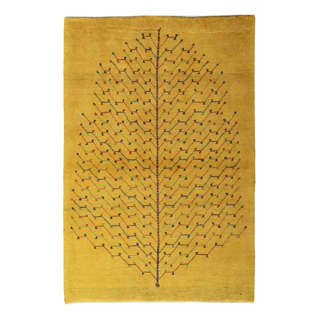 Gabbeh Nomad Rug with Tree of Life Motif & Bright Colors For Sale