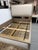Queen Size Restoration Hardware Maison Fabric Panel Bed Frame, Antique Oak Finish For Sale In San Francisco - Image 6 of 12