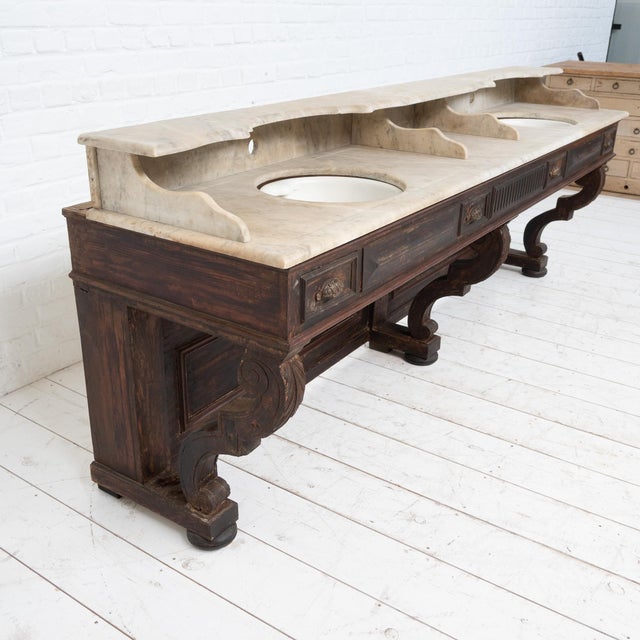 Antique Barber's Cabinet, 1900s For Sale - Image 9 of 18