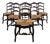 Large Provençal-Style Chairs in Carved Walnut, Set of 6 For Sale