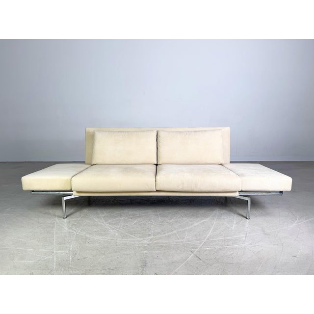 Jason 391 Sofa in Beige Suede from Walter Knoll For Sale - Image 5 of 13