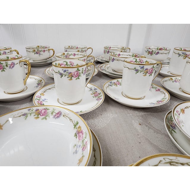 1950s Limoges Tea and Coffee Set. c.h. Field Haviland - 44 Pieces For Sale - Image 4 of 12