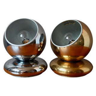 Eye Ball Table Lamps by Goffredo Reggiani for Reggiani, 1970s, Set of 2 For Sale