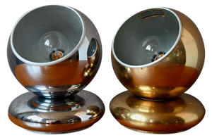 Eye Ball Table Lamps by Goffredo Reggiani for Reggiani, 1970s, Set of 2