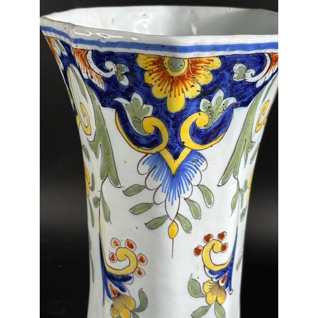 Faience Vase from Fourmaintraux, Desvres, France, 19th Century For Sale - Image 5 of 9