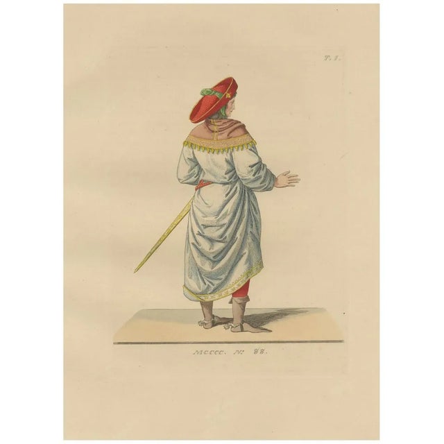 Renaissance Courtier, 1845, Paper For Sale