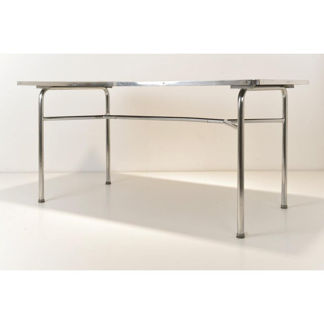 Gray Dining Table in Steel Tube from Mauser Works Waldeck, 1950s For Sale - Image 8 of 14