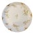Antique Haviland & Co. Limoges French Porcelain Carnation Plate With Heavy Gold Rim For Sale
