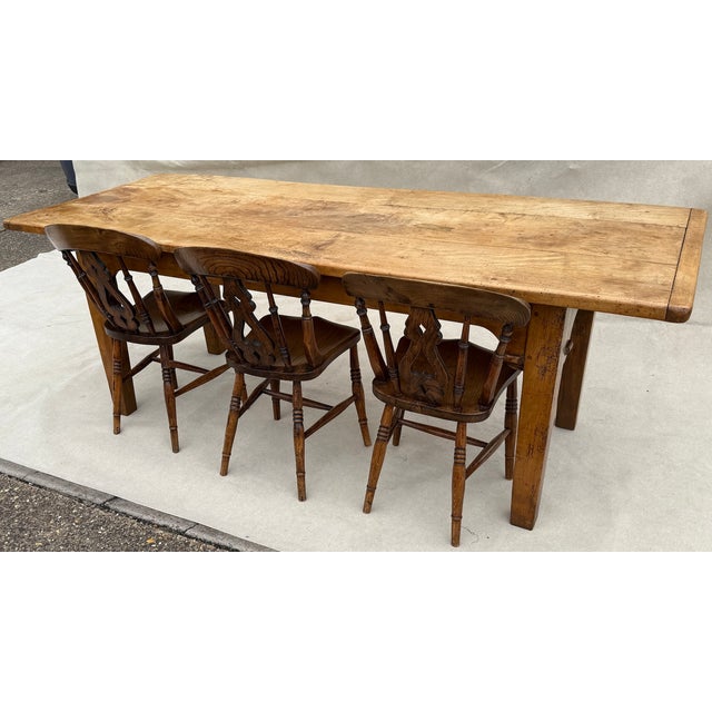 Large Antique French Farmhouse Dining Table, 1820 For Sale - Image 11 of 15