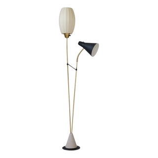 Mid-Century Floor Lamp attributed to Hans Bergström for Ateljé Lyktan, Sweden, 1950s For Sale