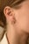 Metal 1.35ct Sapphire 14k Gold Inside-Out Hoop Earrings With 66pcs Baguette Diamonds- A Pair For Sale - Image 7 of 12