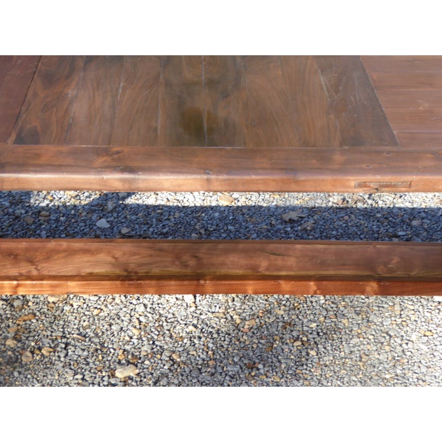 Wood Early Walnut / Primitive Style / Dining / Farm Table. For Sale - Image 7 of 9