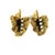 Vintage 14k Gold Diamond Leaf Earrings, American Mid-Century Screw Back Clips, A Pair For Sale - Image 4 of 12