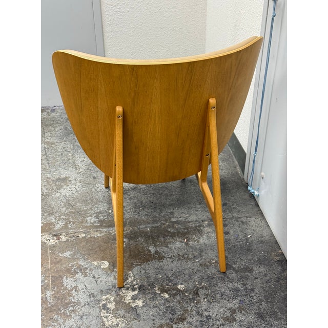 Camel Norr11 Elephant Vintage Leather Lounge Chair, Natural Oak For Sale - Image 8 of 12