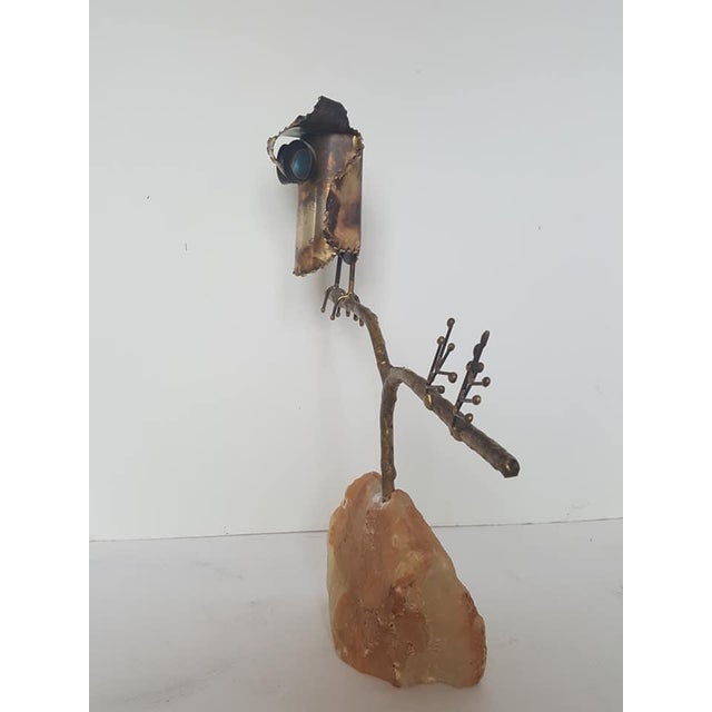 Brass Curtis Jere Owl Sculpture For Sale - Image 8 of 10