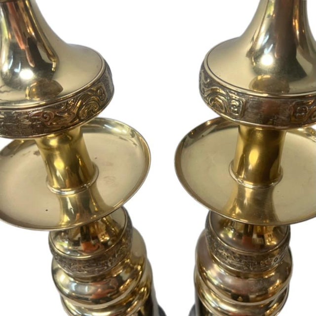 James Mont James Mont Lamp Pair by Frederick Cooper For Sale - Image 4 of 12