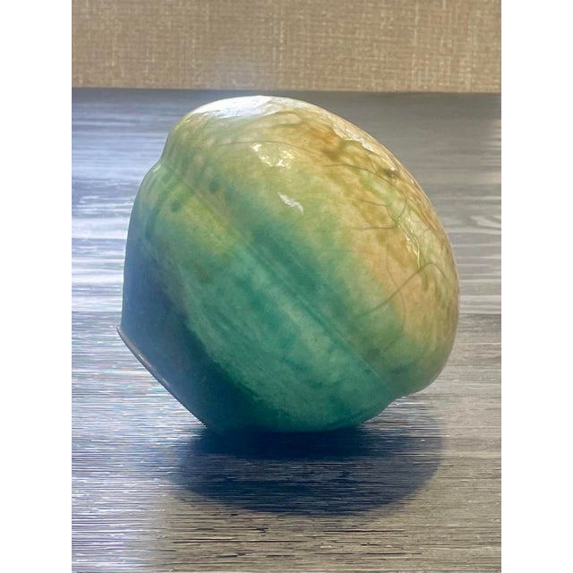 1980s Joe Winter Raku Studio Pottery Vase For Sale - Image 5 of 9