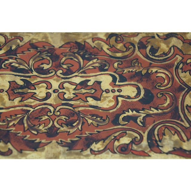 Late 20th Century French Napoleon Style Faux Boulle Jewelry Keepsake Box Chest Casket 15" For Sale - Image 16 of 16