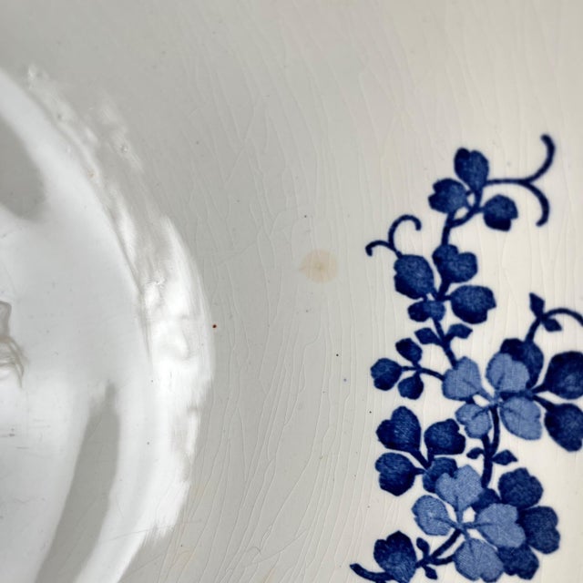Blue Terre De Fer Salad Bowl from KG Lunéville, 1890s For Sale - Image 8 of 14