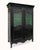 19th Century Black Vitrine Marriage Armoire For Sale - Image 3 of 7