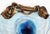 Glass 20th Century Modern Filip Ravert Blue Hand-Blown Art Glass and Bronze Overlay Centerpiece Bowl For Sale - Image 7 of 8