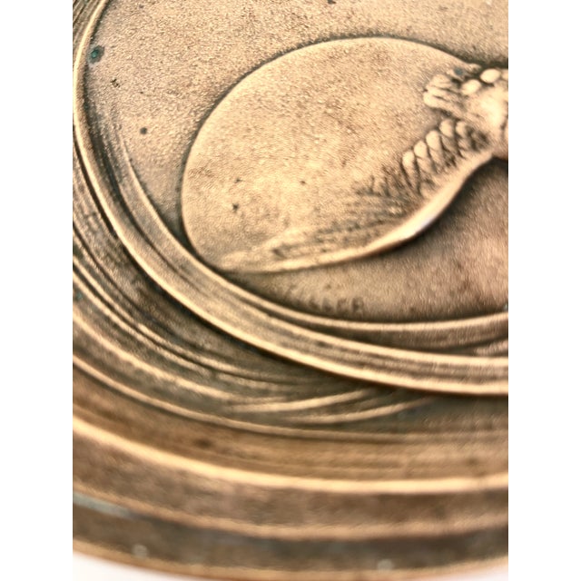 Antique Bronze Art Nouveau Tray For Sale - Image 11 of 13