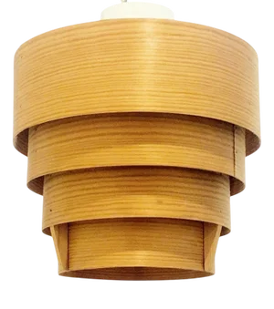 Mid-Century Modern Scandinavian Pine Model T 354 Pendant Light by Hans-Agne Jakobsson for Ellysett Markaryd, Sweden, 1960s